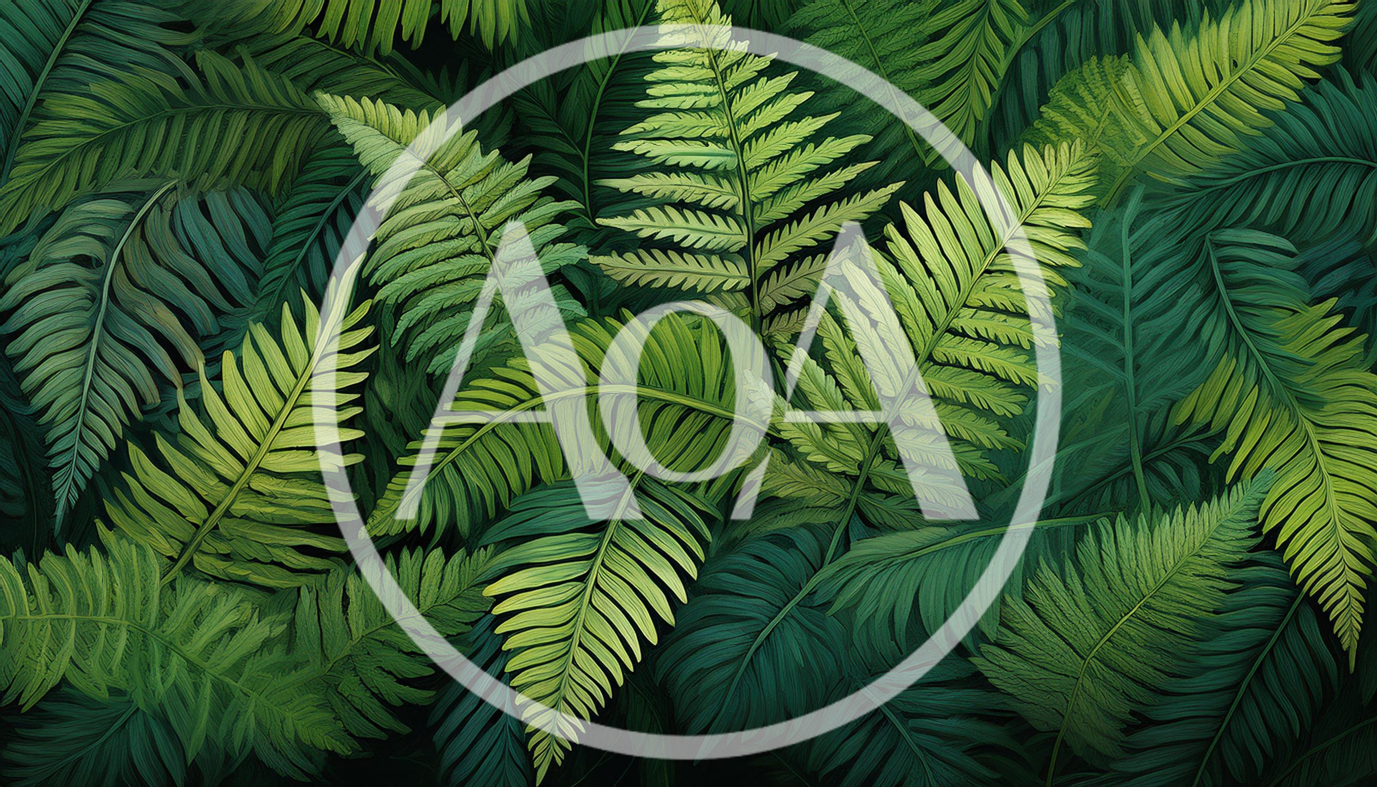 Lush Green Fern Leaves Background