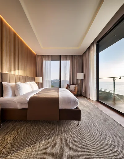 Modern Luxury Bedroom With Ocean View