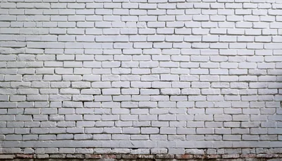 White Painted Brick Wall Texture Background