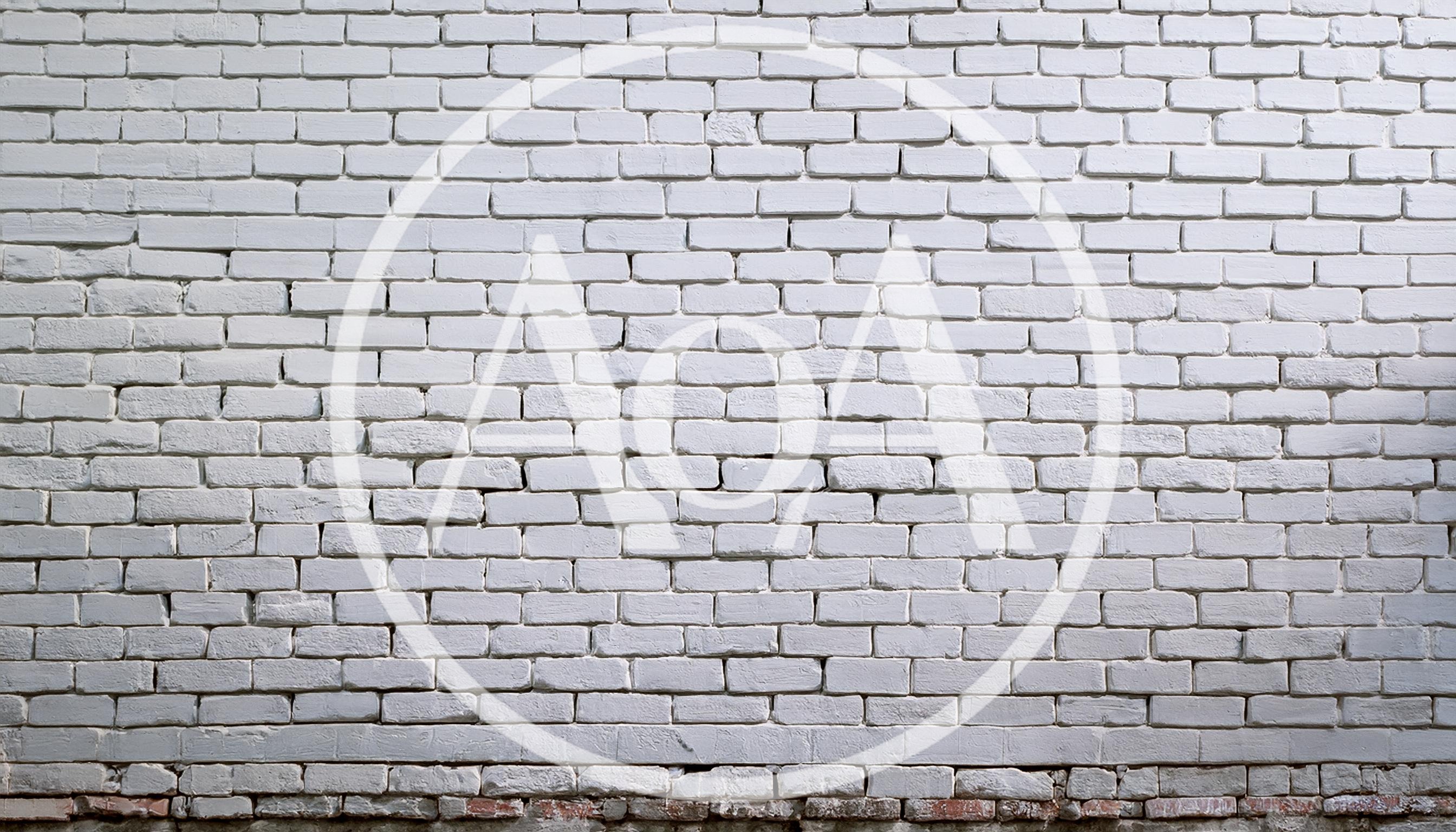 White Painted Brick Wall Texture Background