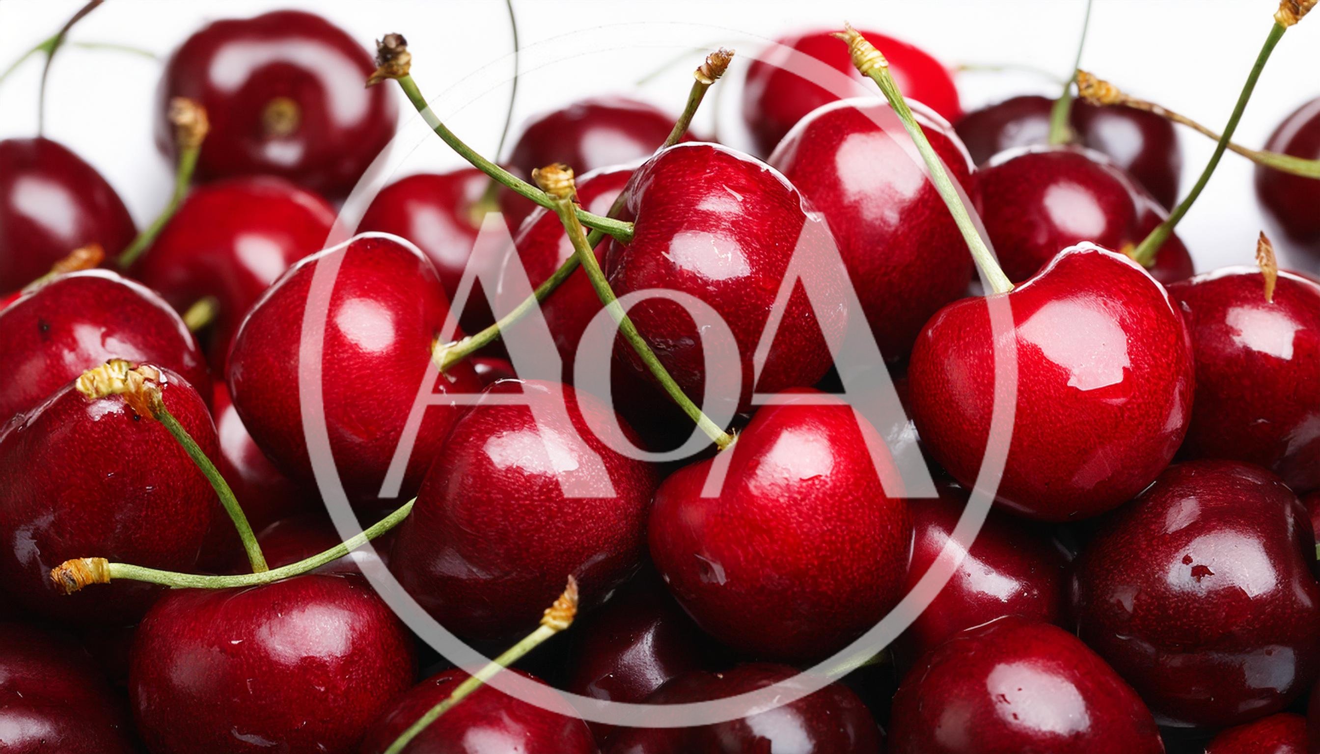 Fresh Ripe Red Cherries Pile Background