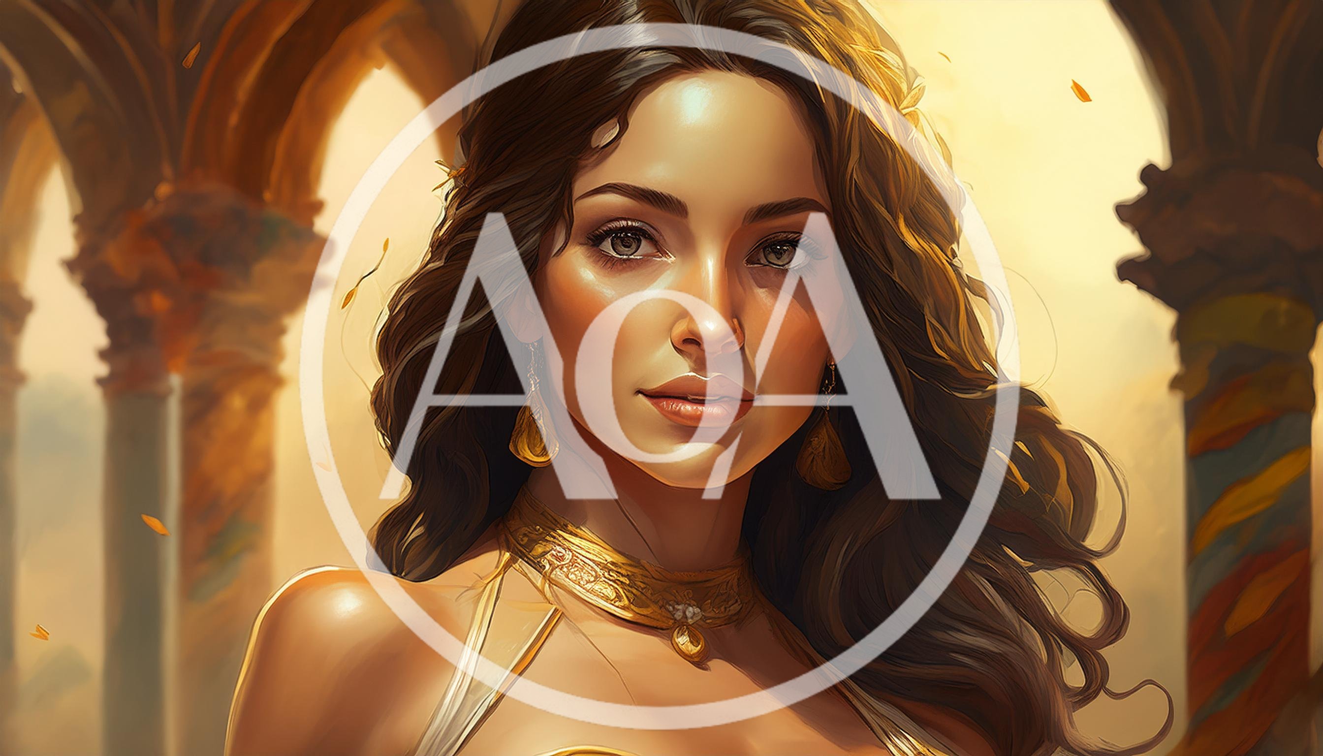 Portrait Of A Beautiful Woman In Ancient Attire