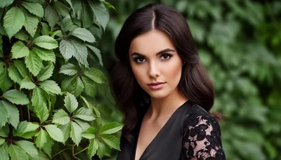Portrait Of A Beautiful Young Woman Outdoors