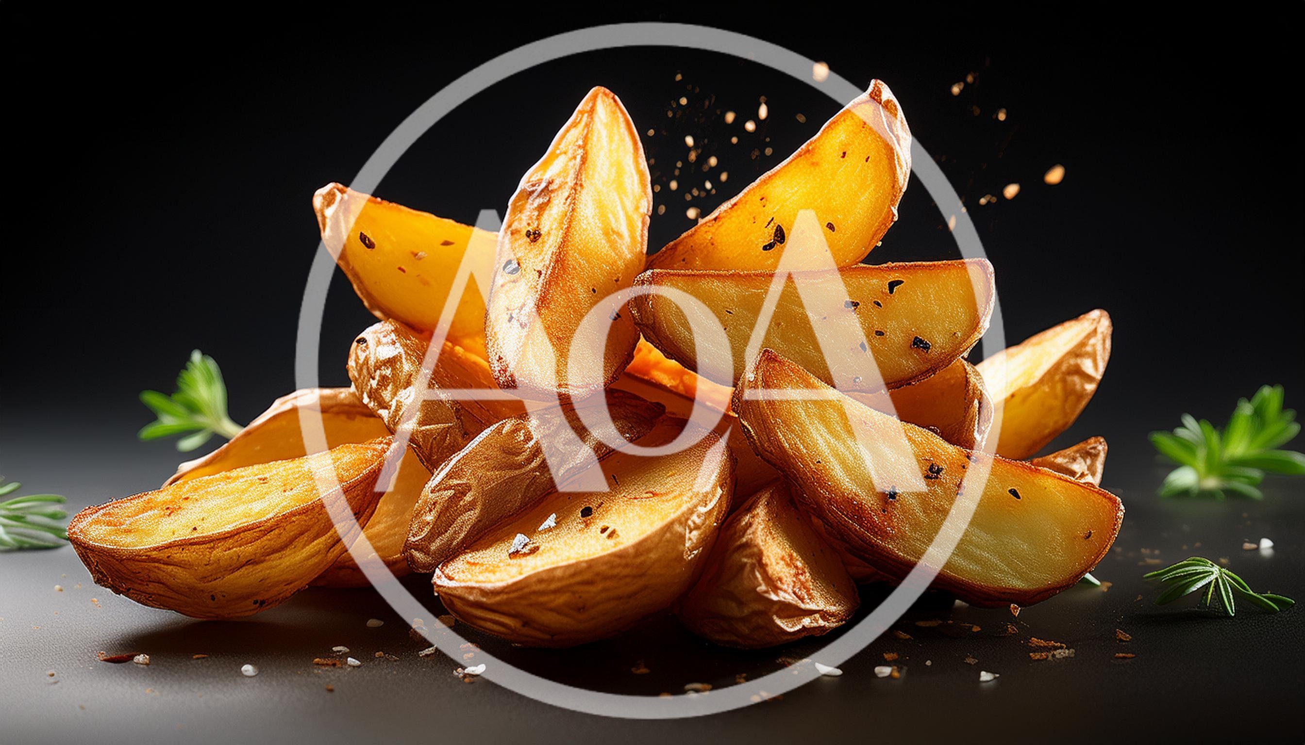 Golden Roasted Potato Wedges With Herbs