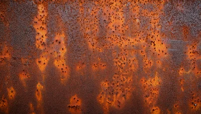 Close Up Texture Of Heavily Rusted Metal Surface