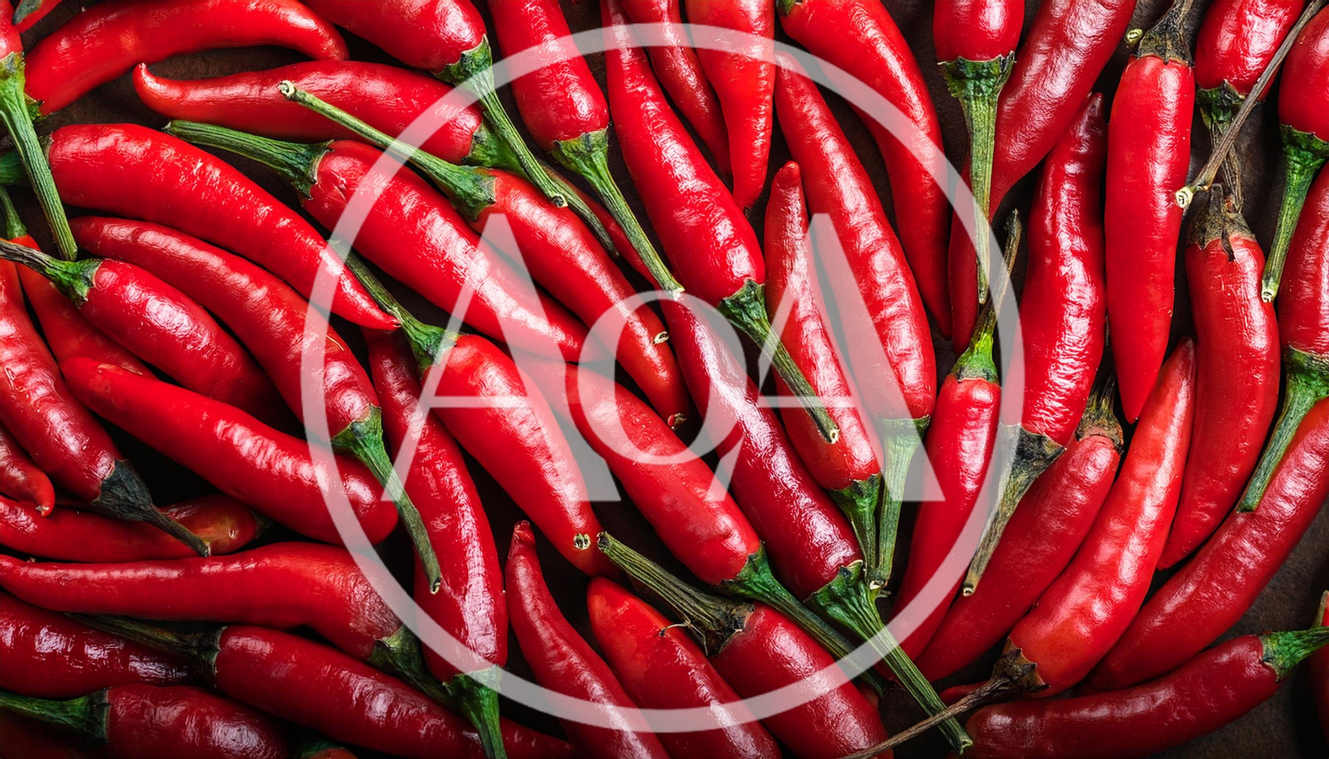 Fresh Red Chili Peppers Background