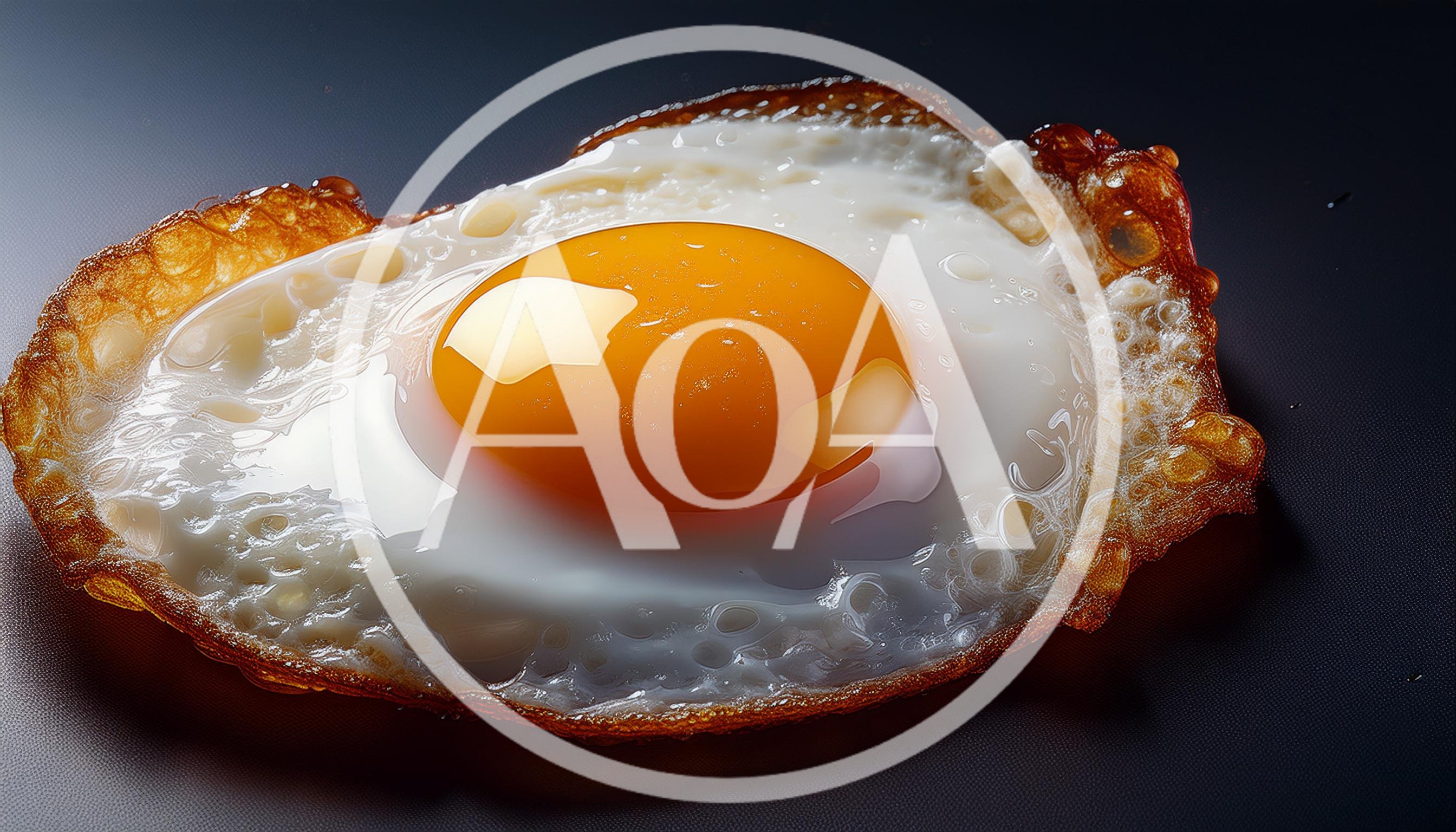 Single Fried Egg With Crispy Edges