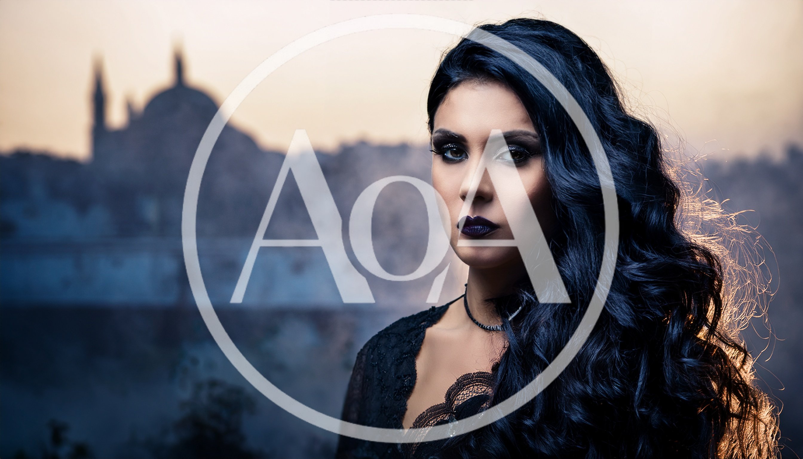 Portrait Of A Mysterious Woman With Dark Makeup