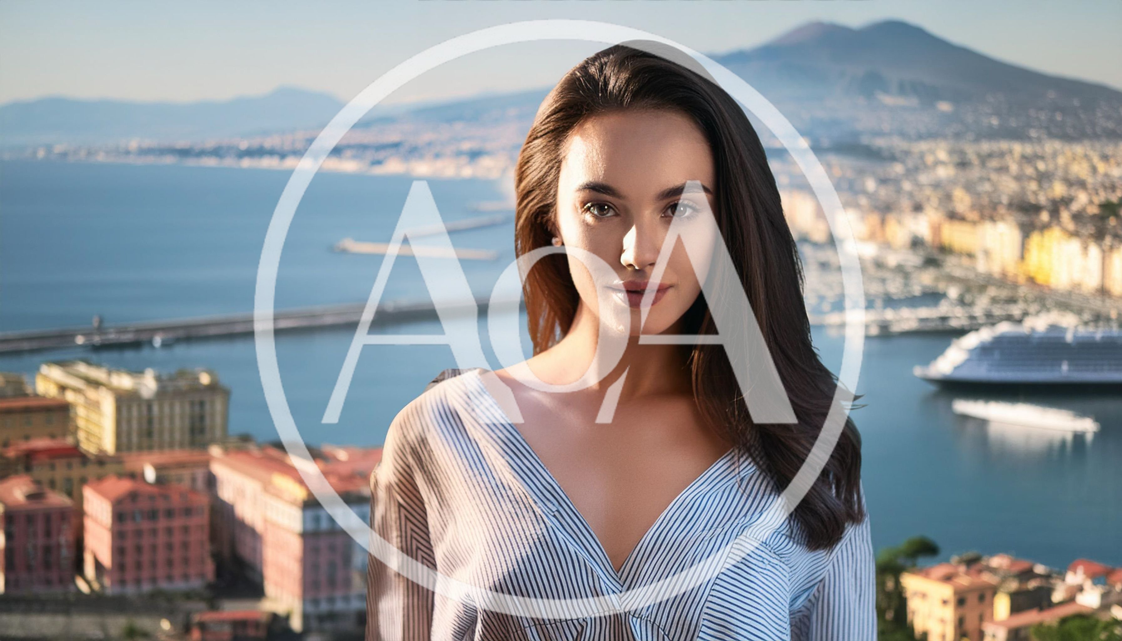 Portrait Of A Beautiful Woman In Naples Italy