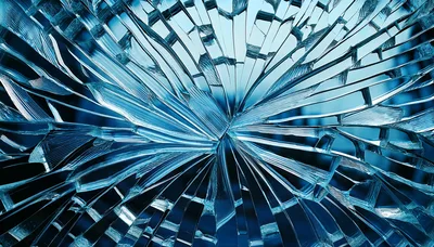 Shattered Glass Texture With Radial Cracks