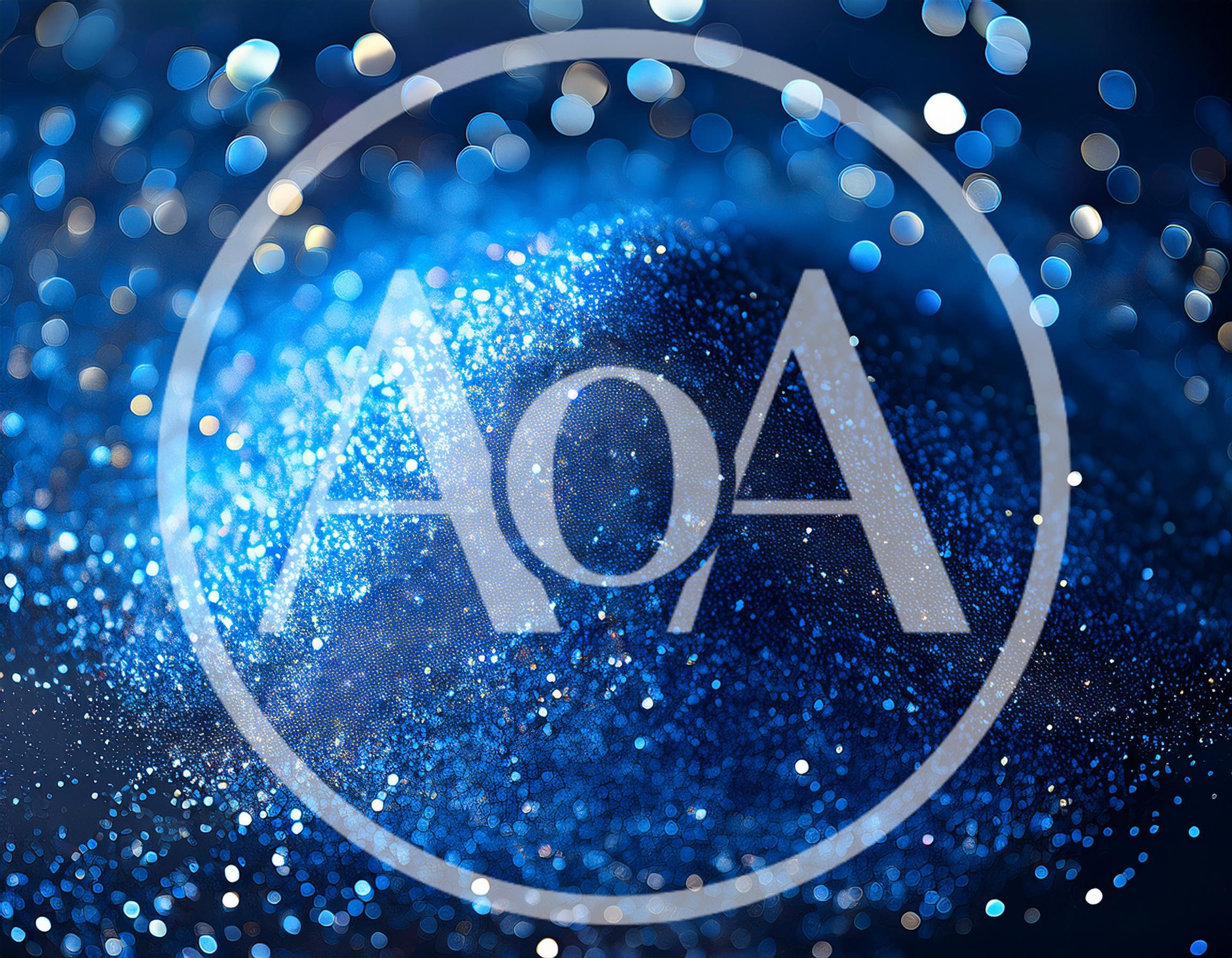 Abstract Blue Glitter Background With Bokeh Light Effects