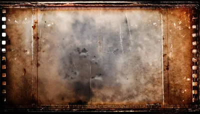 Vintage Film Strip Texture With Grunge Overlay