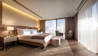 Modern Luxury Hotel Bedroom Interior