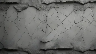 Cracked Gray Concrete Wall Texture Background