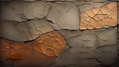 Cracked Earth Texture With Contrasting Color Patches
