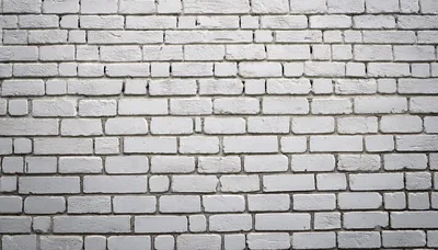 White Painted Brick Wall Texture Background