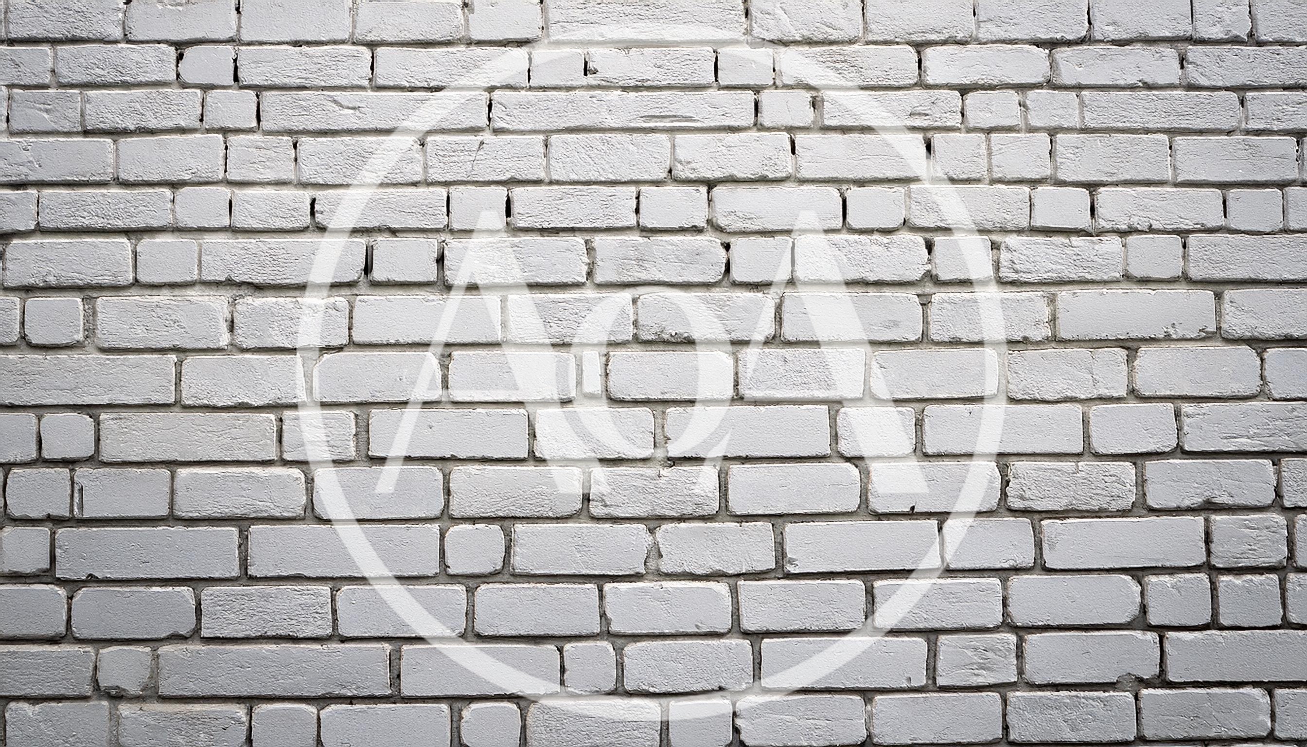 White Painted Brick Wall Texture Background