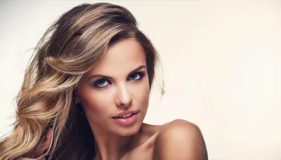 Portrait Of A Beautiful Woman With Blonde Hair