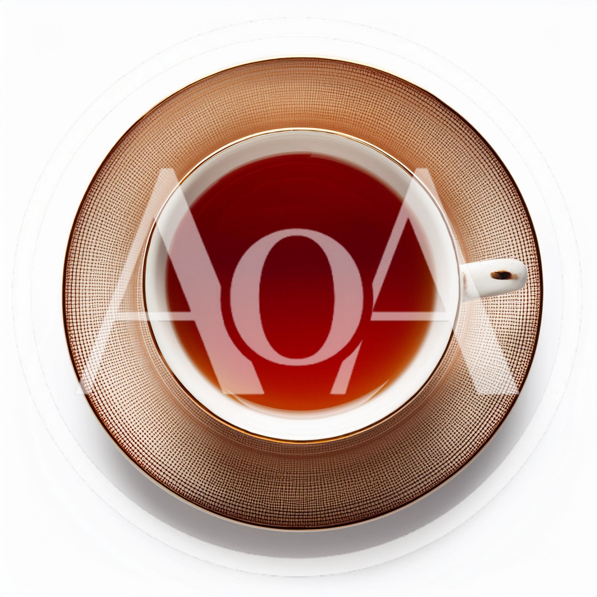 Top Down View Of A Cup Of Tea