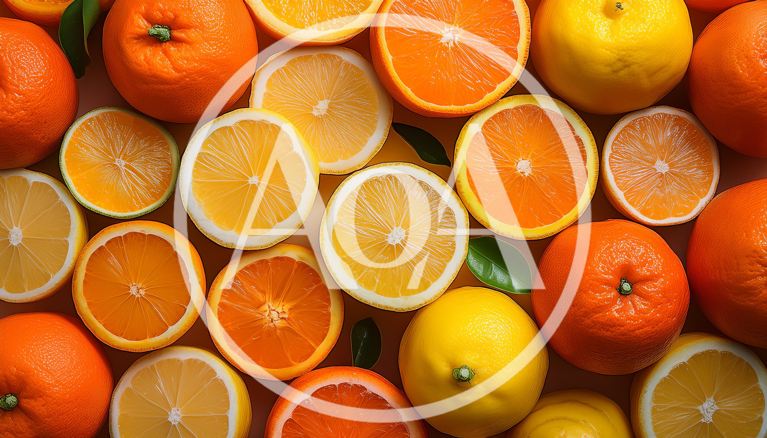 Assorted Citrus Fruit Slices and Whole Fruits
