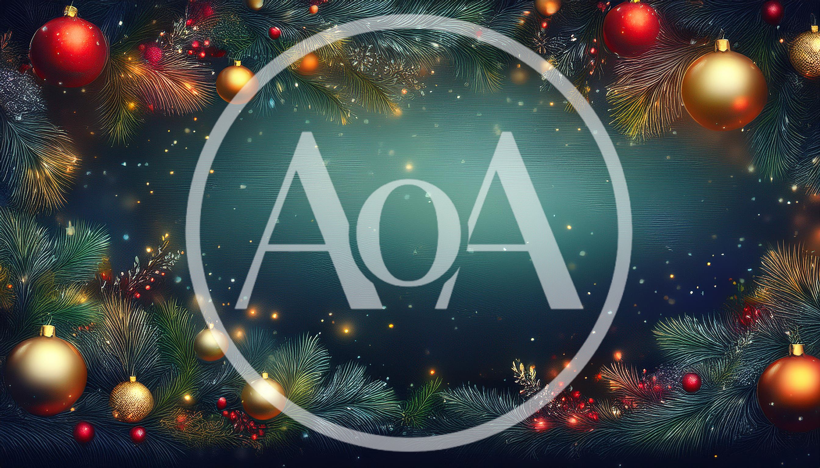Christmas Holiday Background With Ornaments And Pine Branches