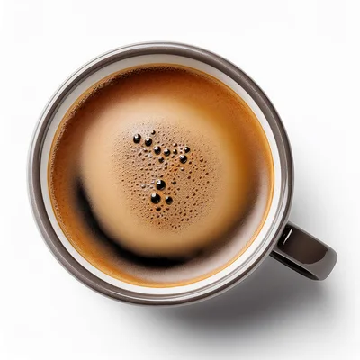 Top Down View Of A Cup Of Espresso