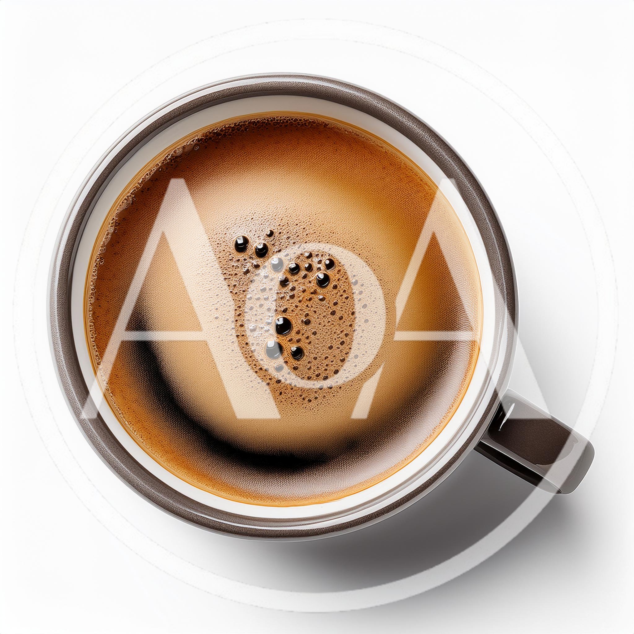 Top Down View Of A Cup Of Espresso