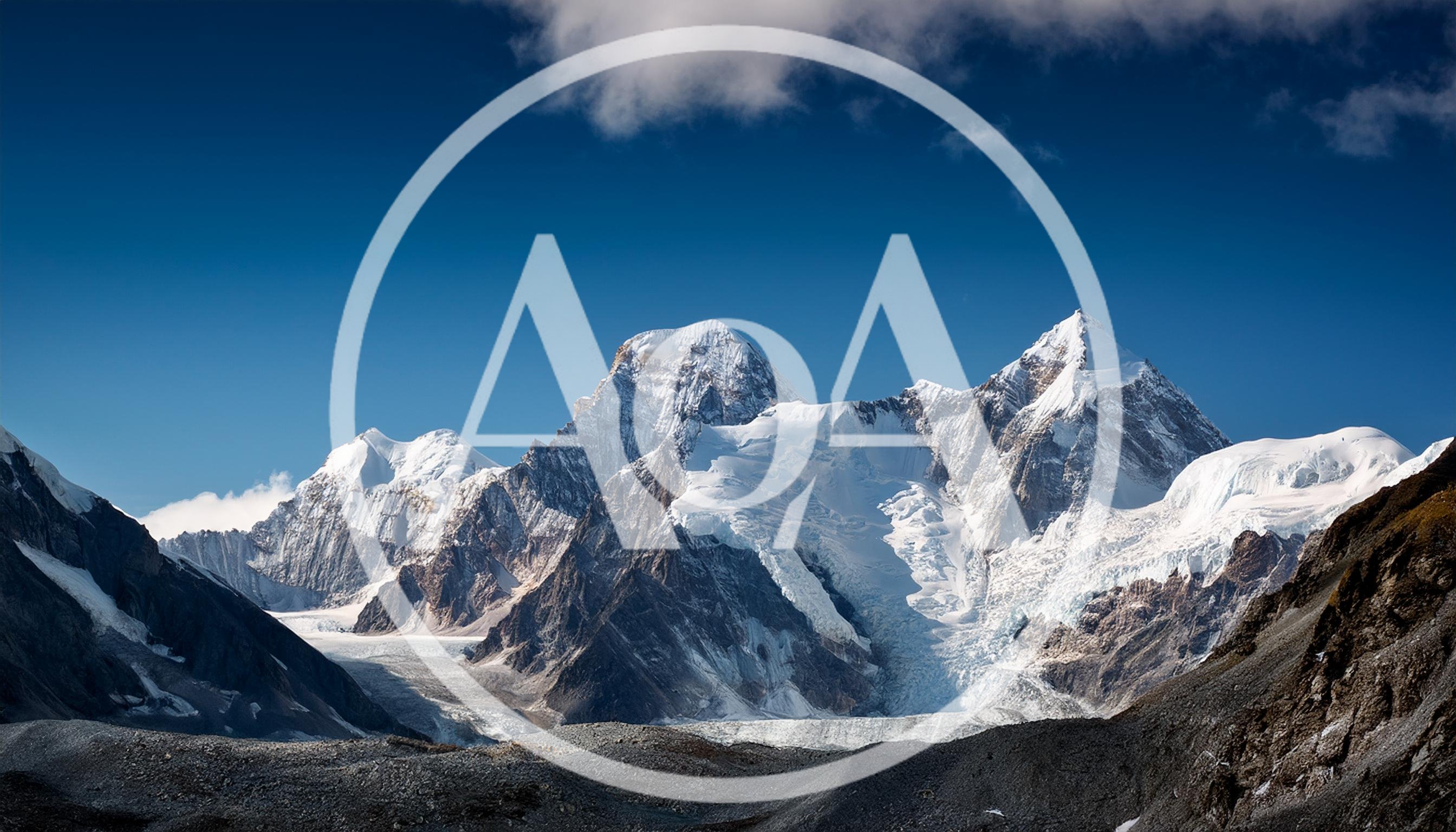 Majestic Snow Covered Peaks Of The Himalayan Mountains