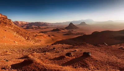 Panoramic View Of The Tassili N'Ajjer Desert Landscape
