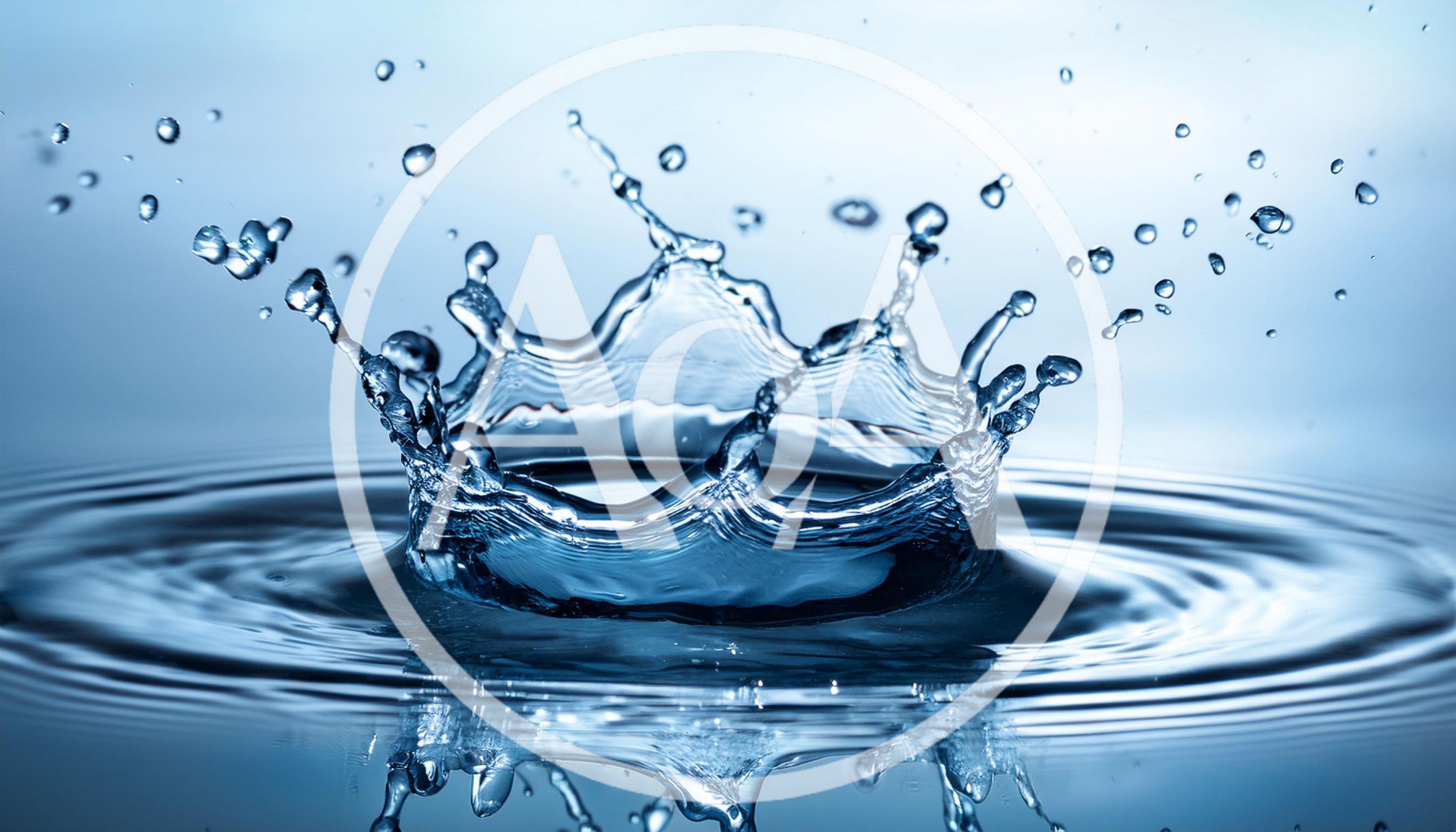 Water Crown Splash With Ripples