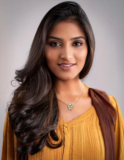 Portrait Of A Beautiful Young Indian Woman
