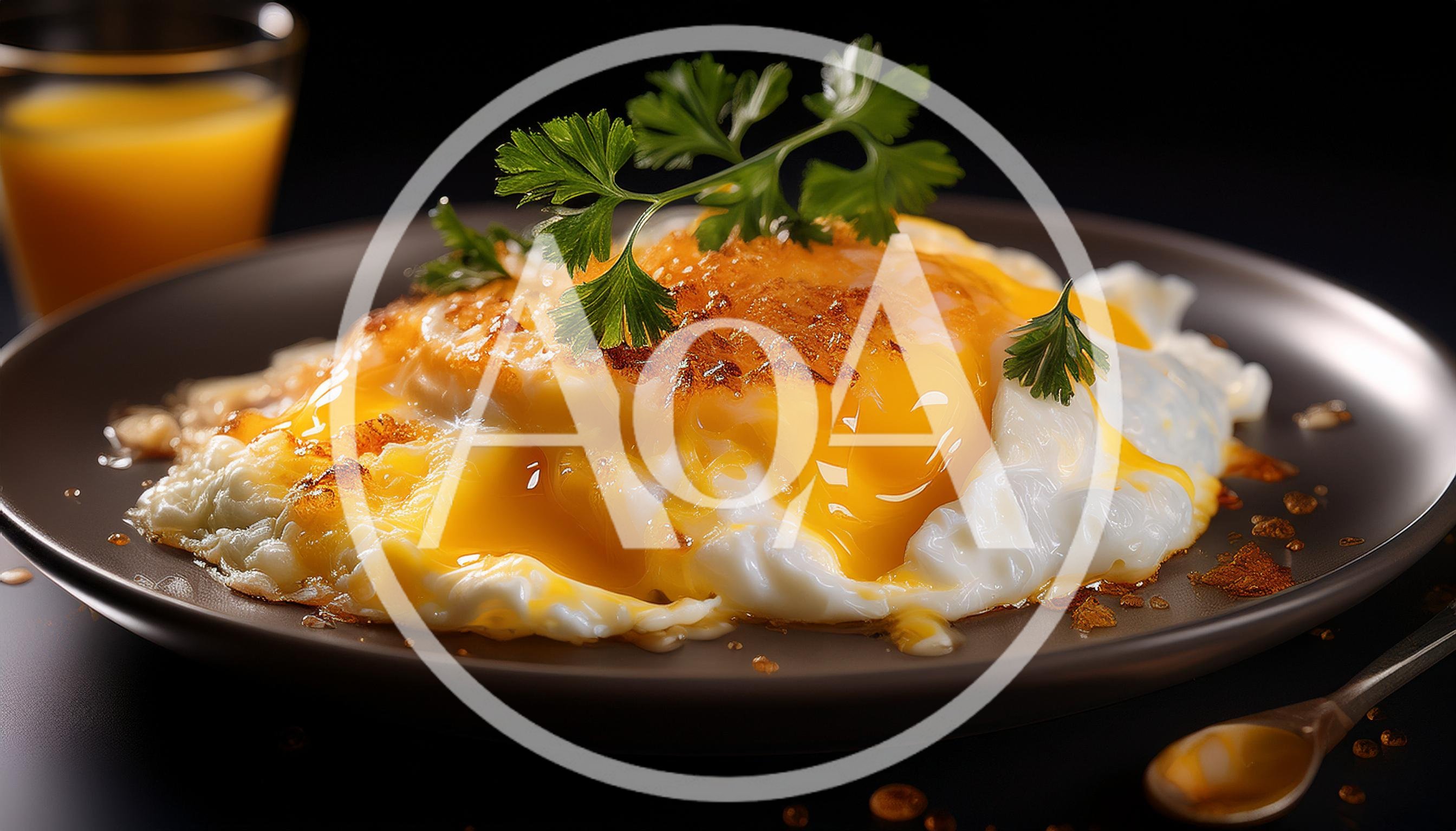 Fried Egg With Runny Yolk On A Plate