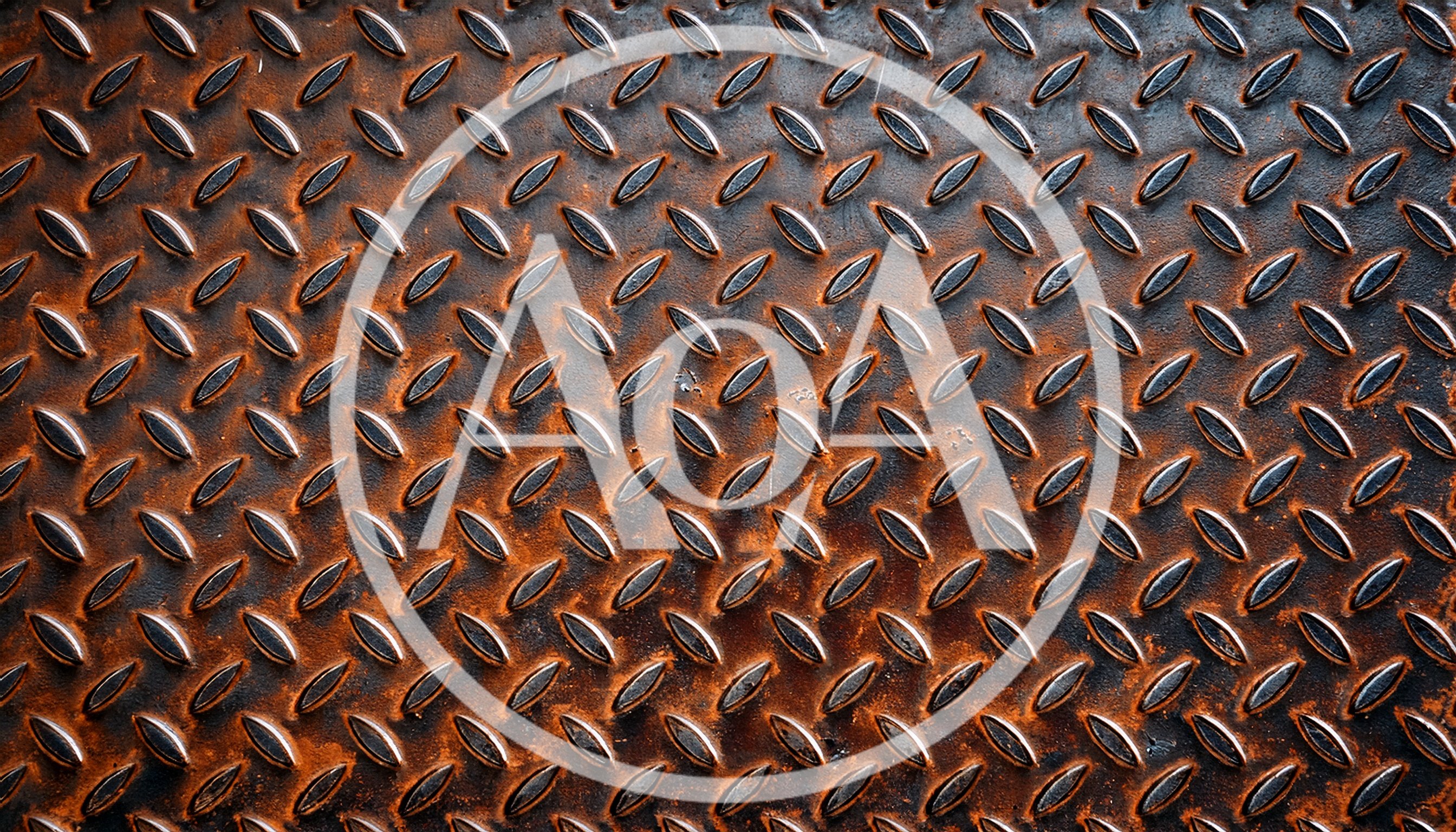 Rusty Diamond Plate Metal Texture Background