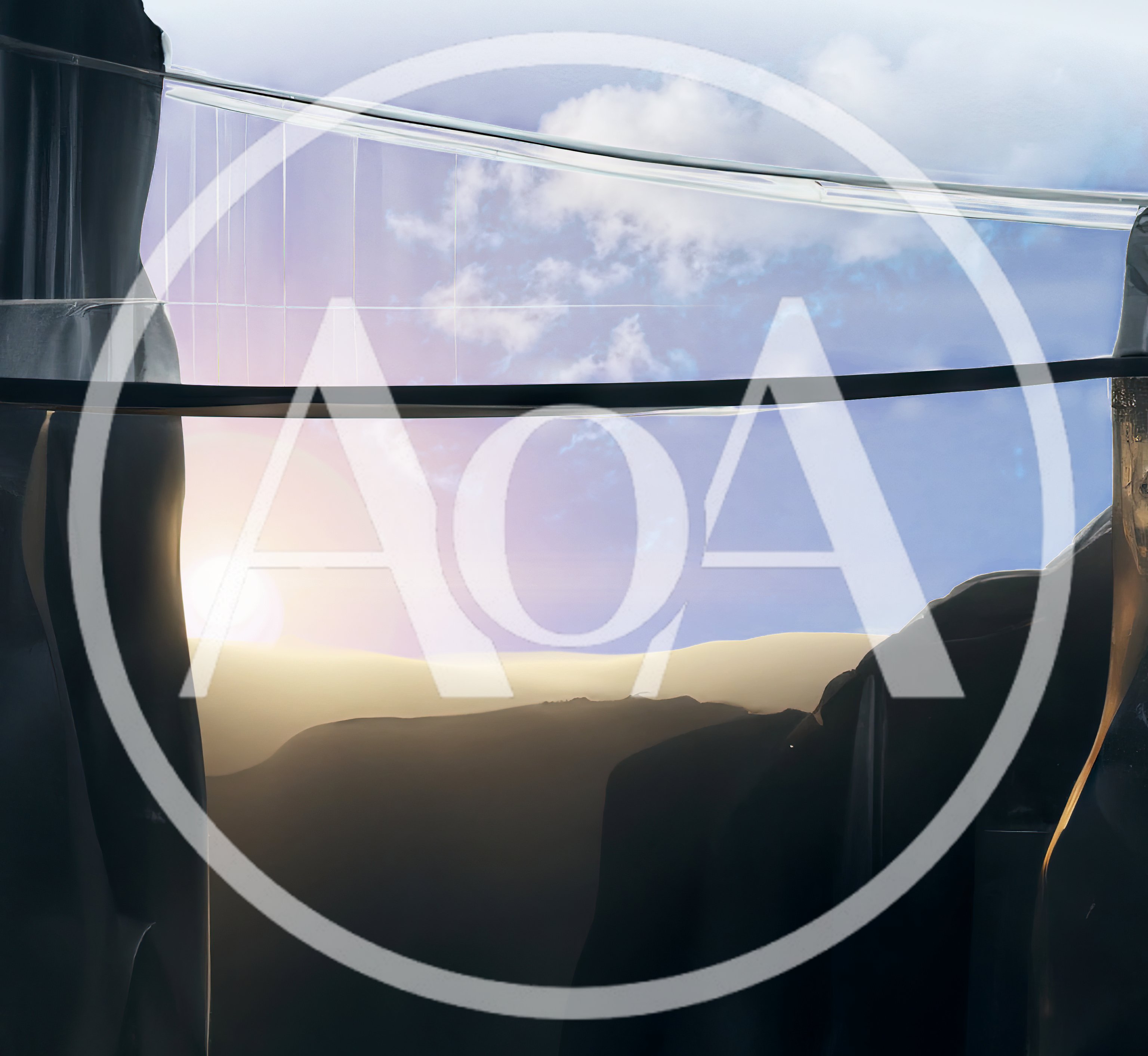 Abstract View Through A Window At Sunset