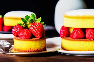 Delicious Strawberry Shortcake Desserts on Plates