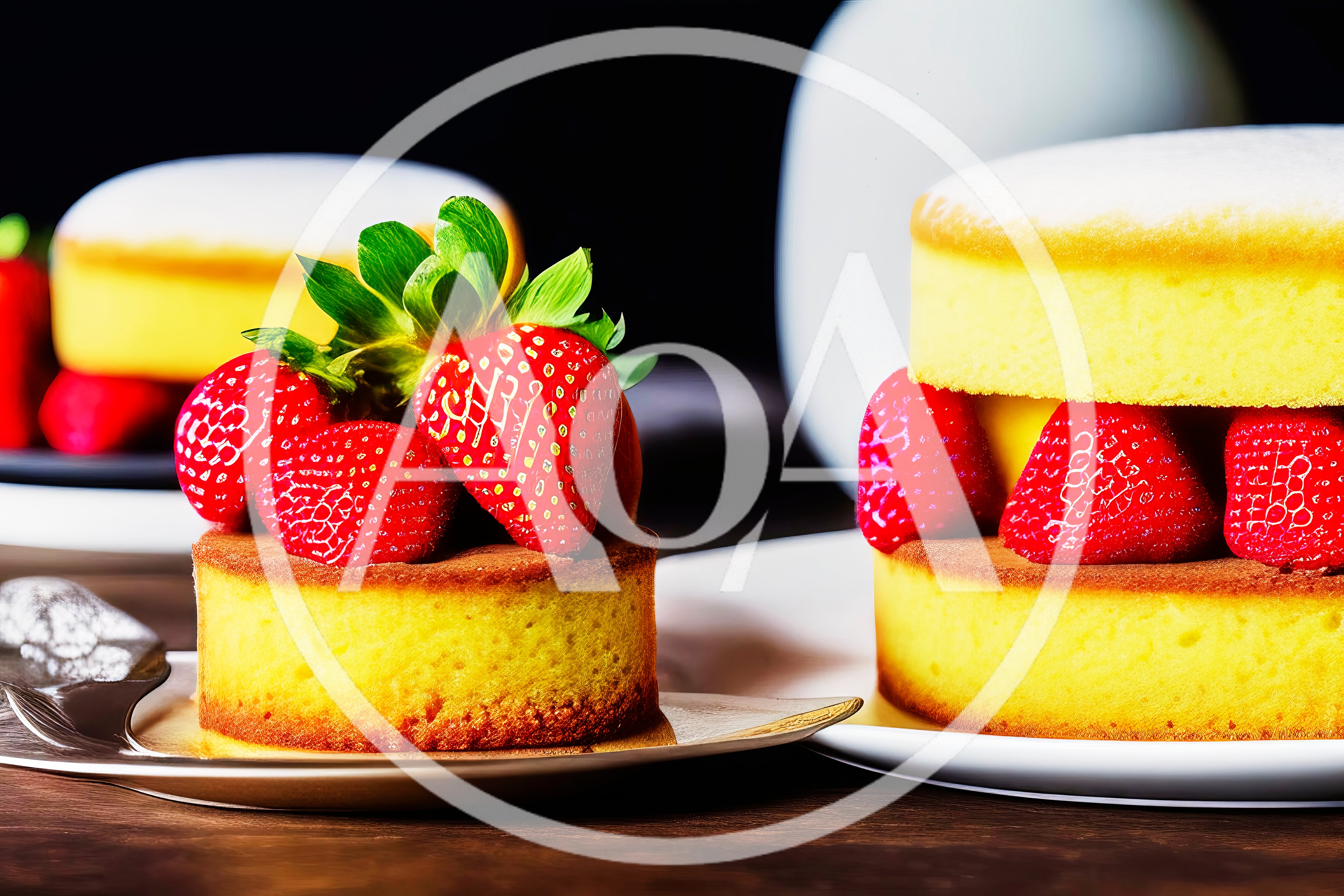 Delicious Strawberry Shortcake Desserts on Plates
