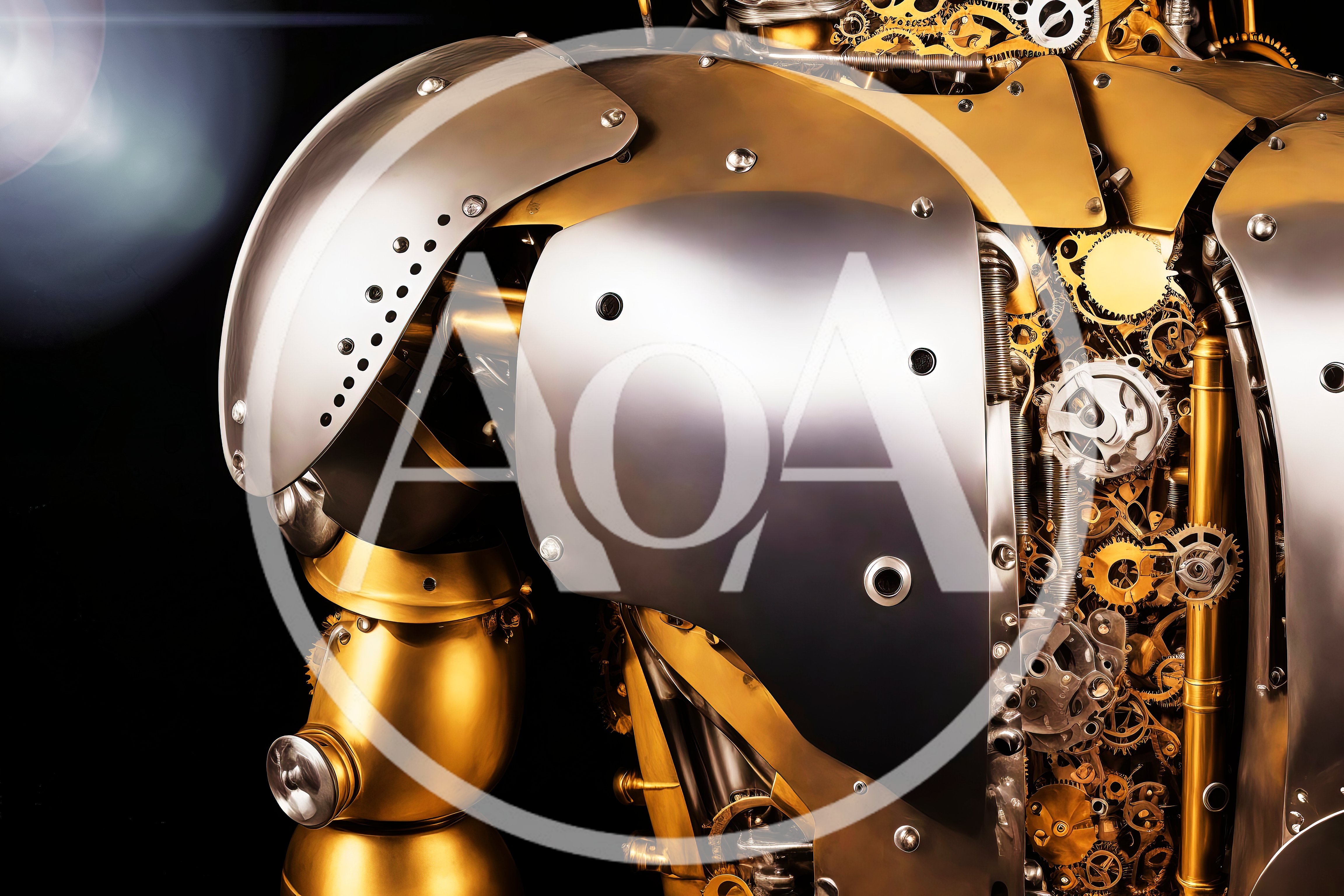 Steampunk Robot Torso With Intricate Clockwork Gears