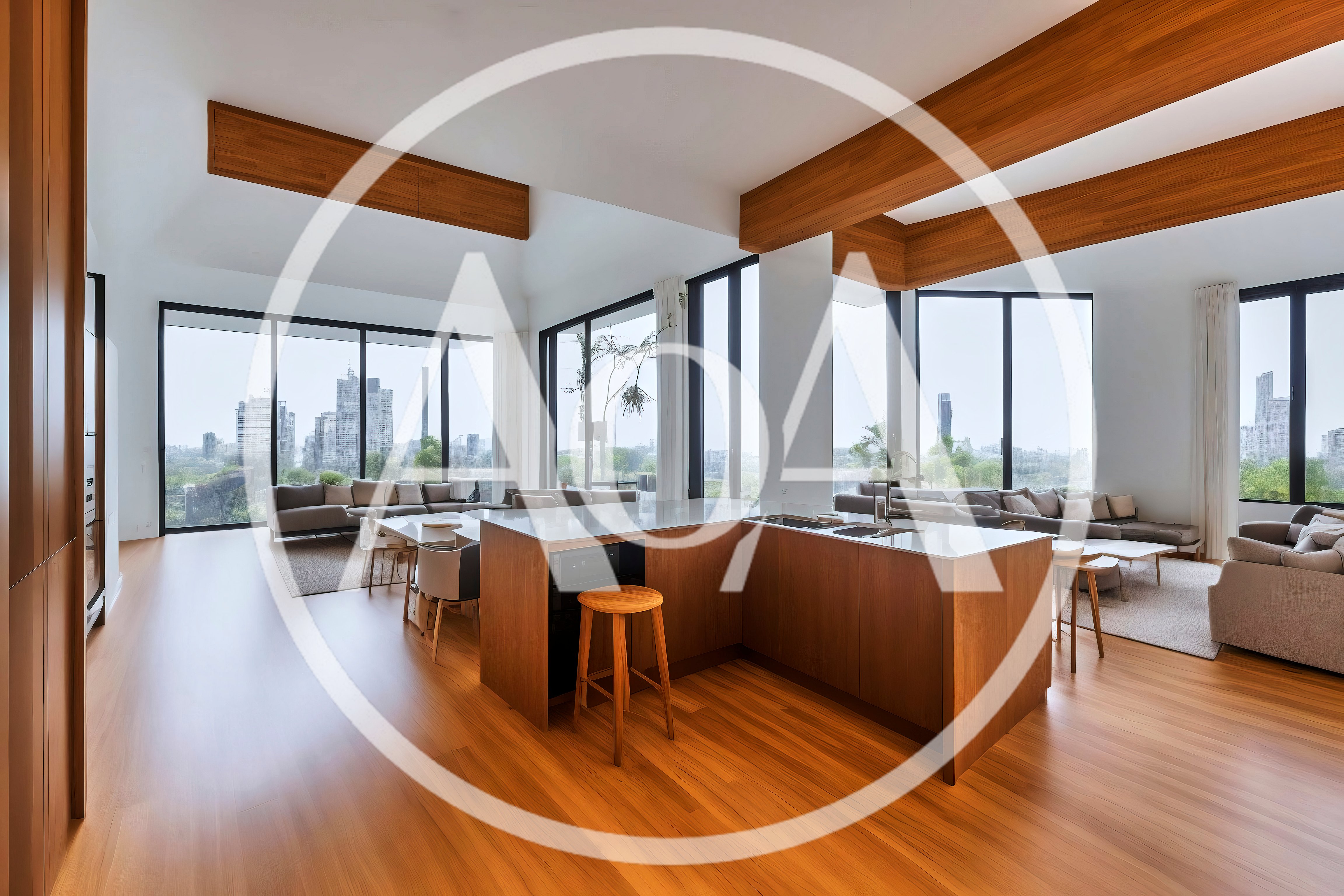 Modern Open Concept Apartment With Panoramic City Views
