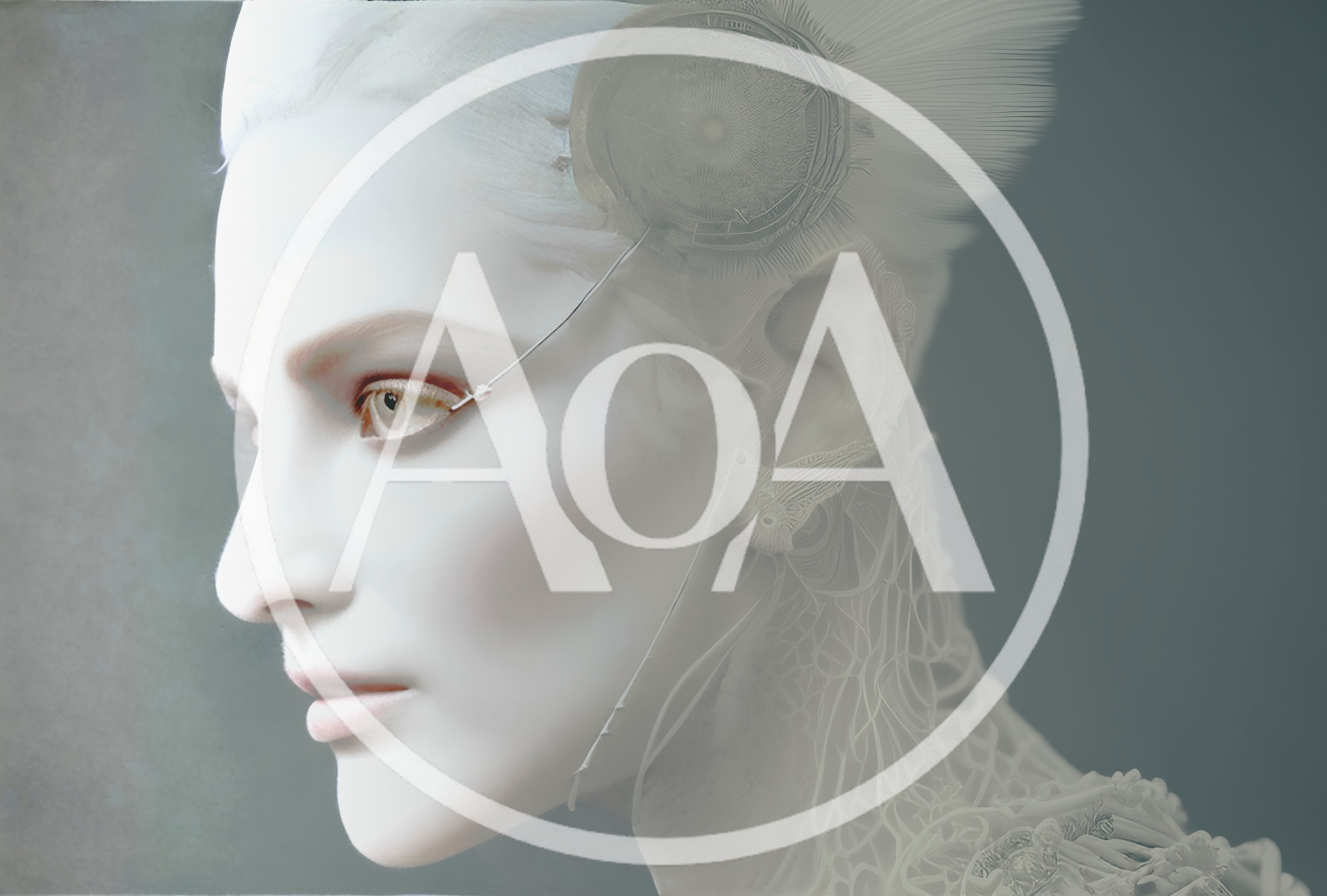 Portrait Of A Futuristic Cyborg Woman With Cybernetic Implants