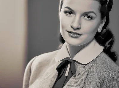 Portrait Of A Young Woman In Vintage Style