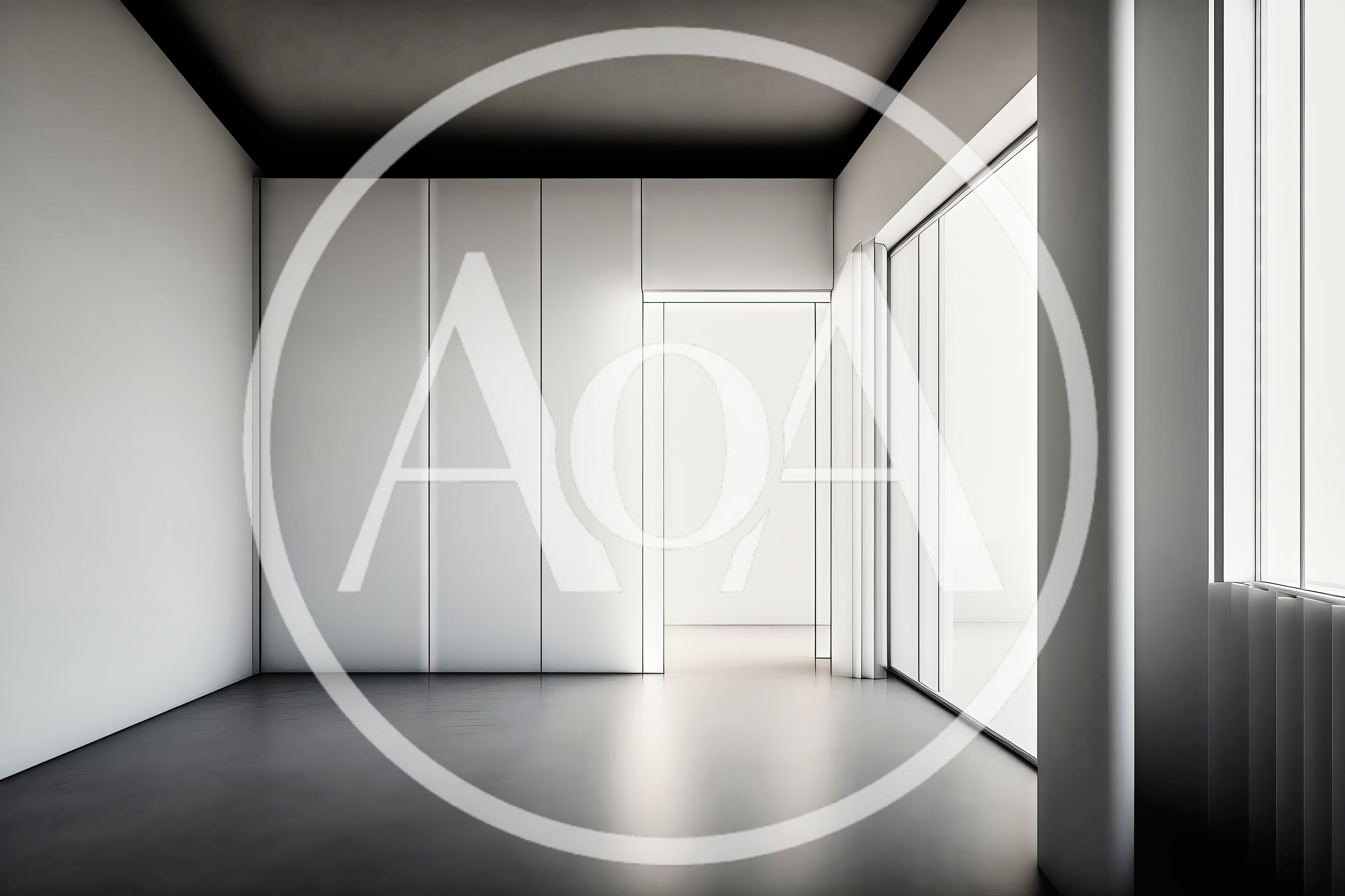 Minimalist Modern Interior With Large Glass Windows