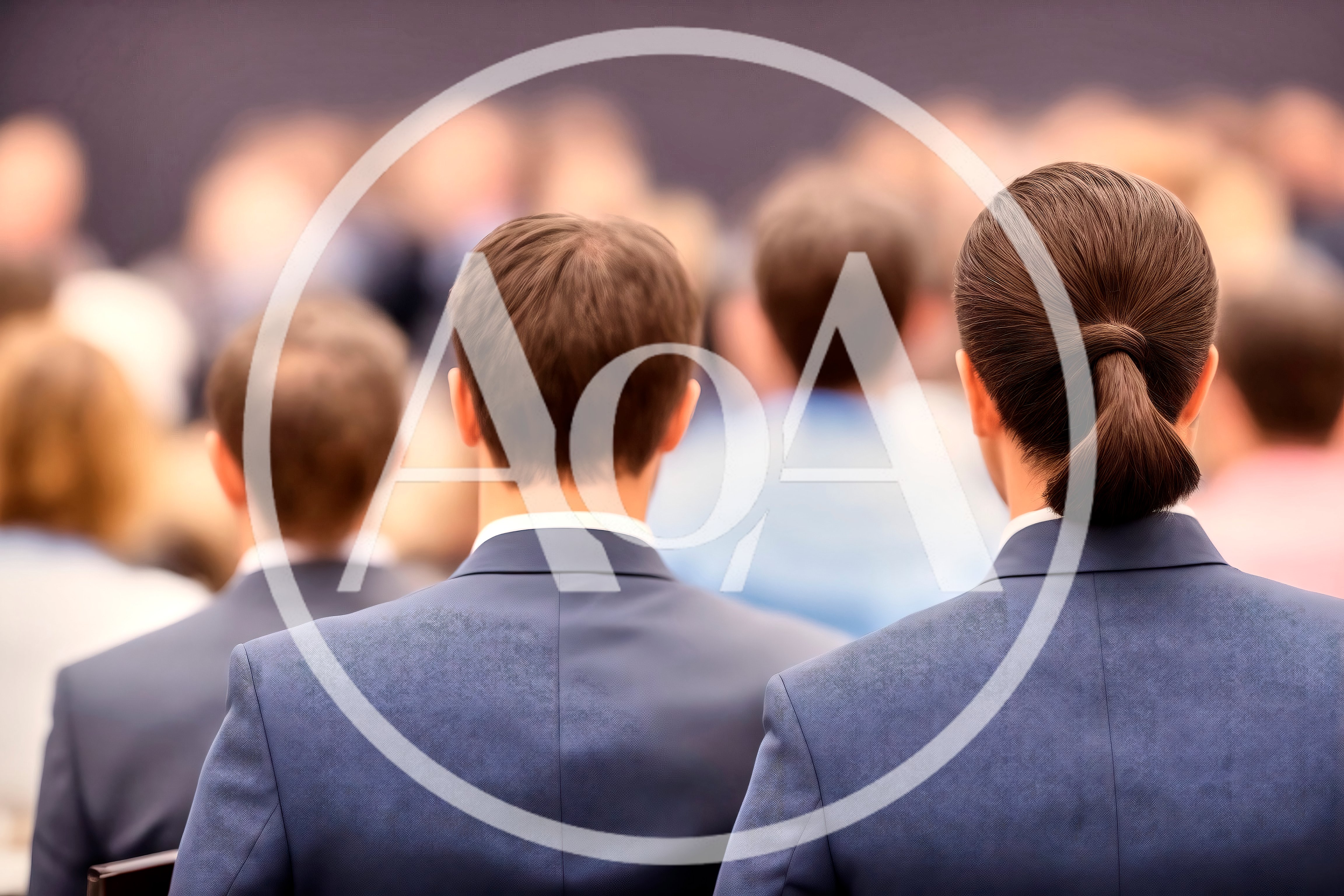 Business Professionals Attending A Corporate Conference