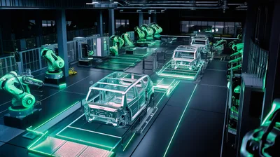 Automated Robotic Car Manufacturing Assembly Line