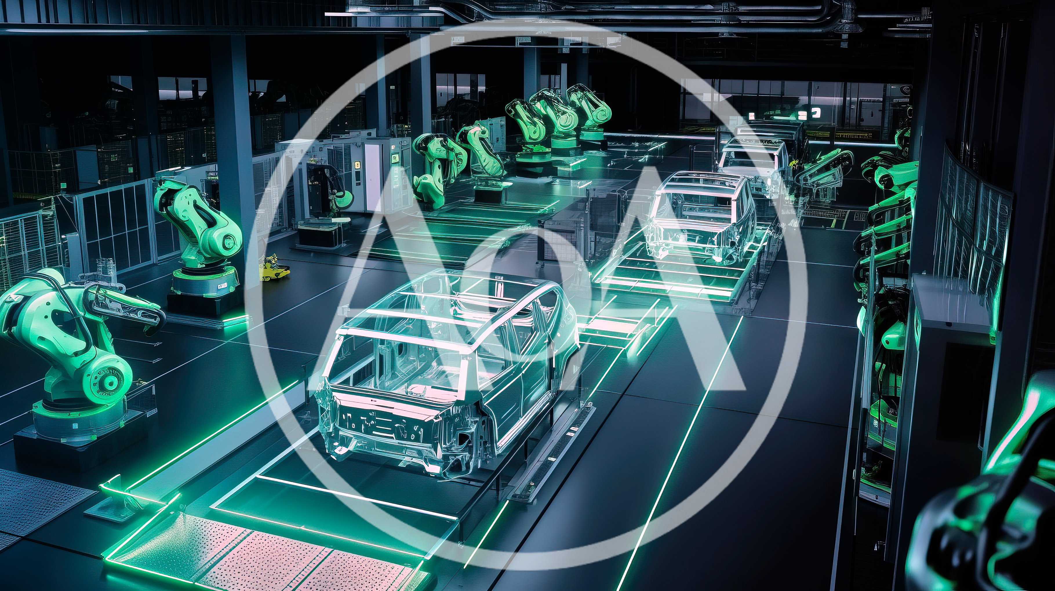 Automated Robotic Car Manufacturing Assembly Line