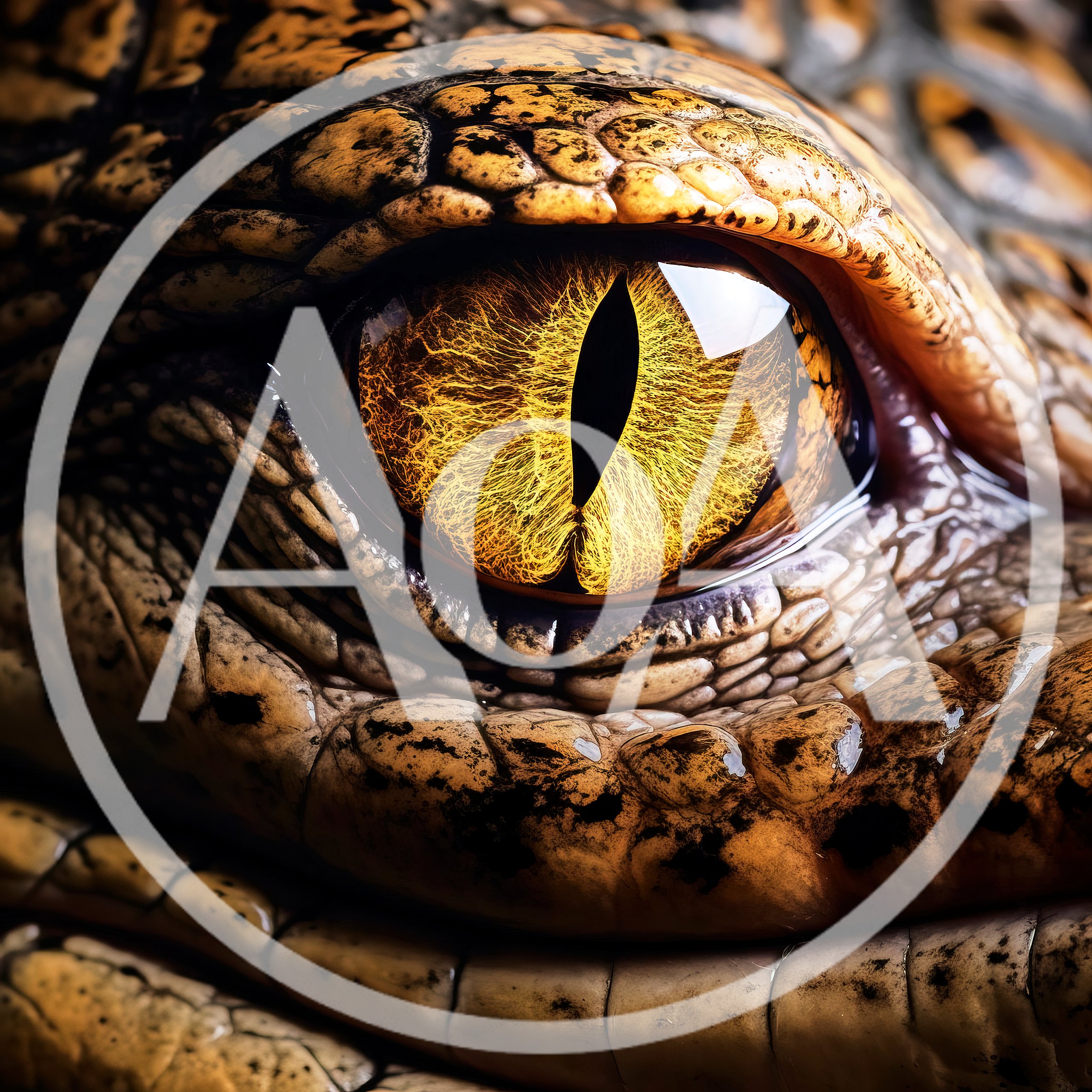 Extreme Close Up Of A Reptile Eye