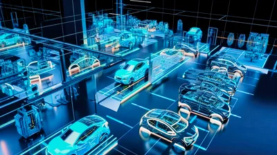 Digital Twin Automotive Factory Production Line