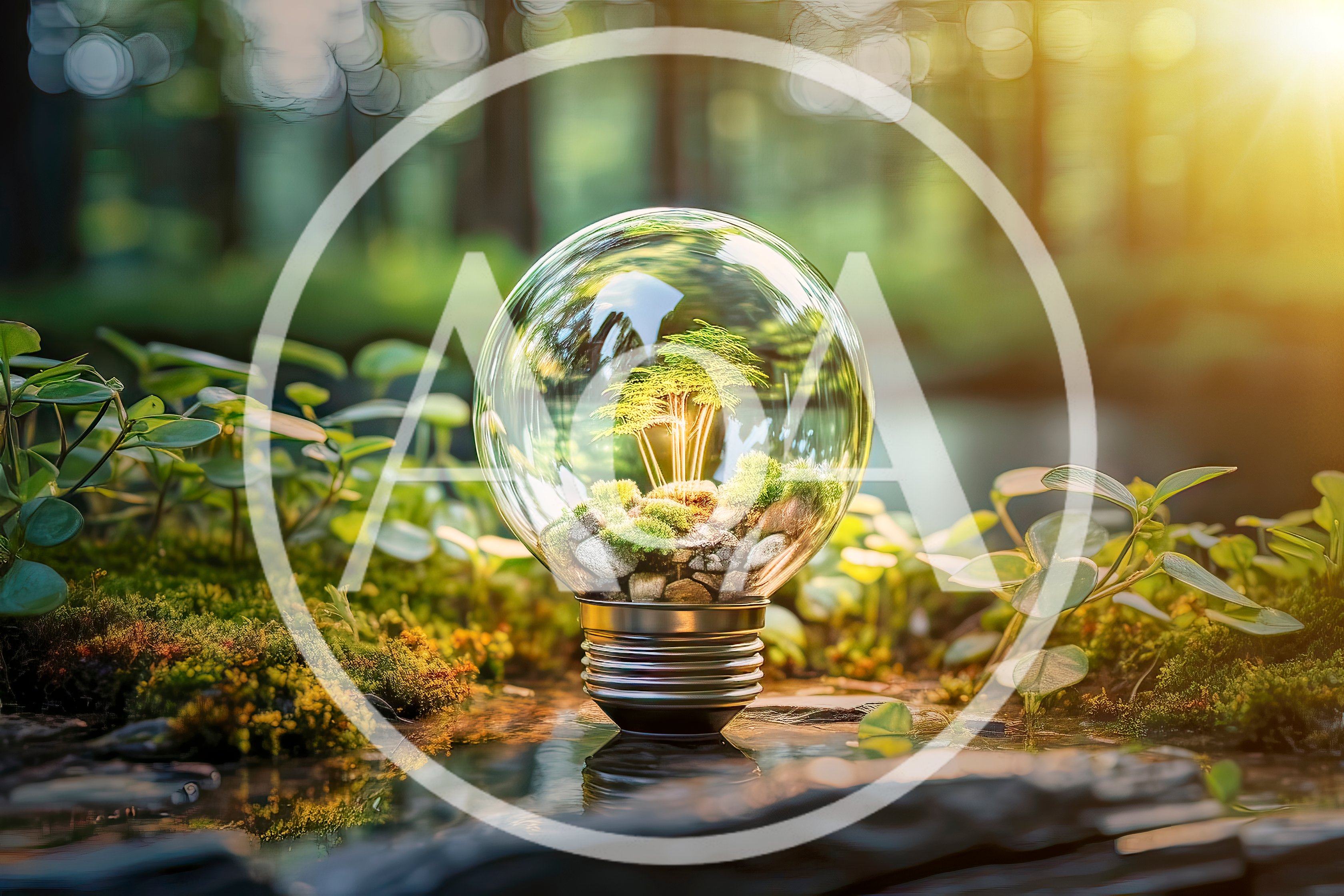 Miniature Ecosystem Inside A Glass Light Bulb