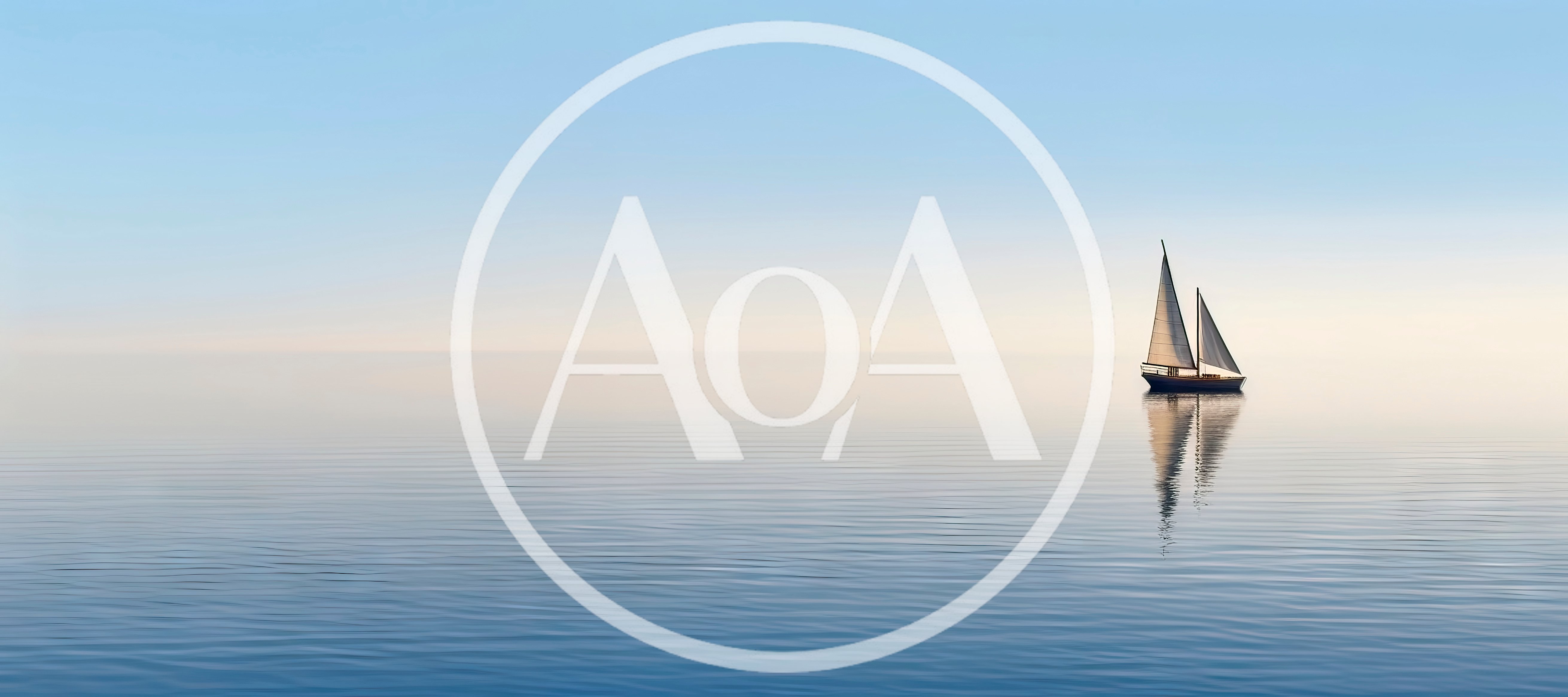Small Sailboat Floating On Calm Blue Ocean